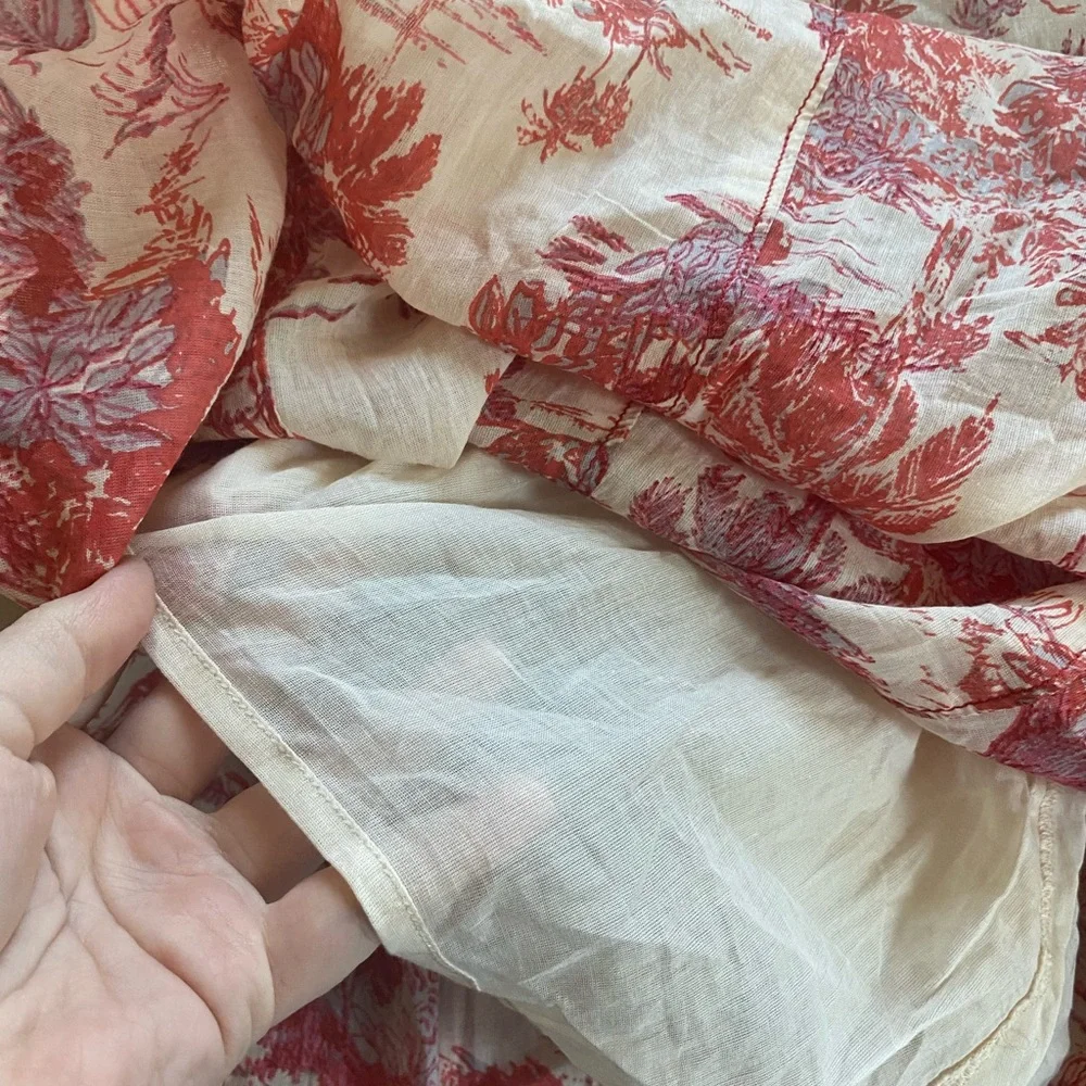 Free People | Red Pattern Dress - Picture 3 of 7